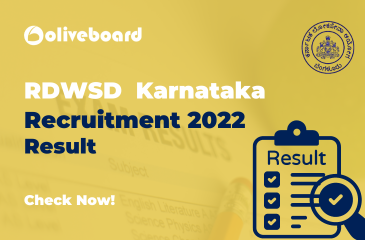 RDWSD Karnataka Recruitment 2022- Results