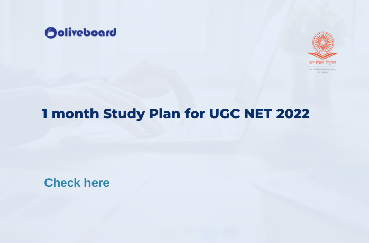 1 month Study Plan for UGC NET 2022