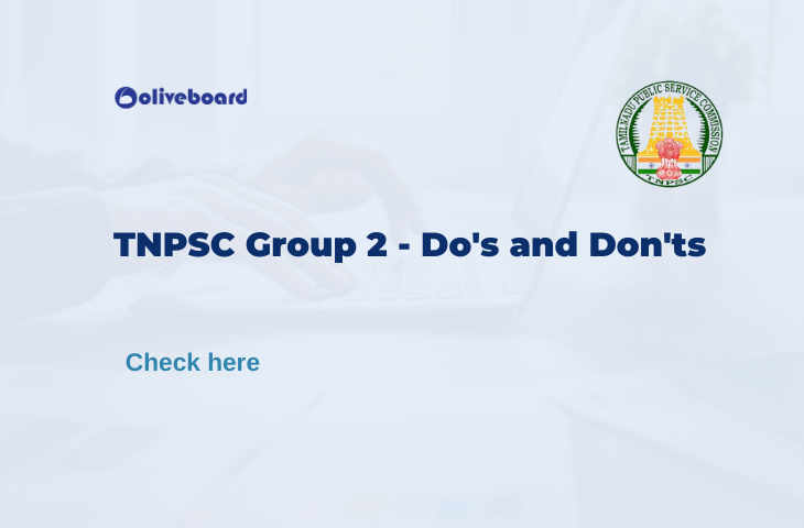 Do's and Don'ts for TNPSC Exam