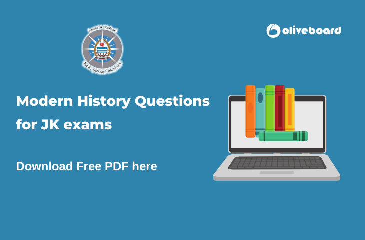 Modern History Questions for JKPSC