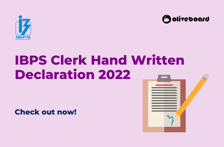 ibps clerk hand written declaration