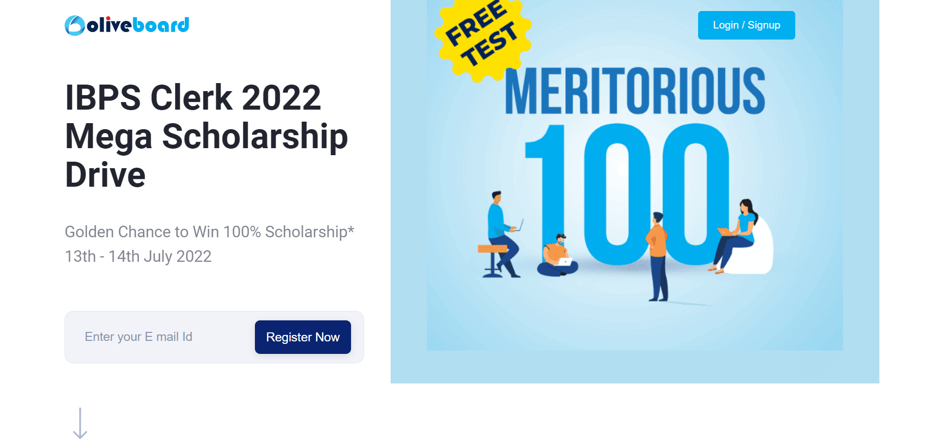 ibps clerk mega scholarship drive 2022