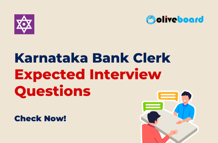 Expected Questions for Karnataka Bank Clerk Interview