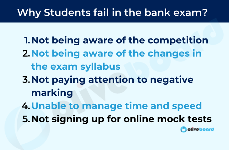 Why Students fail in the bank exam?