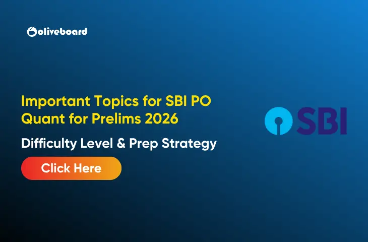 Important Topics for SBI PO Quant for Prelims 2026