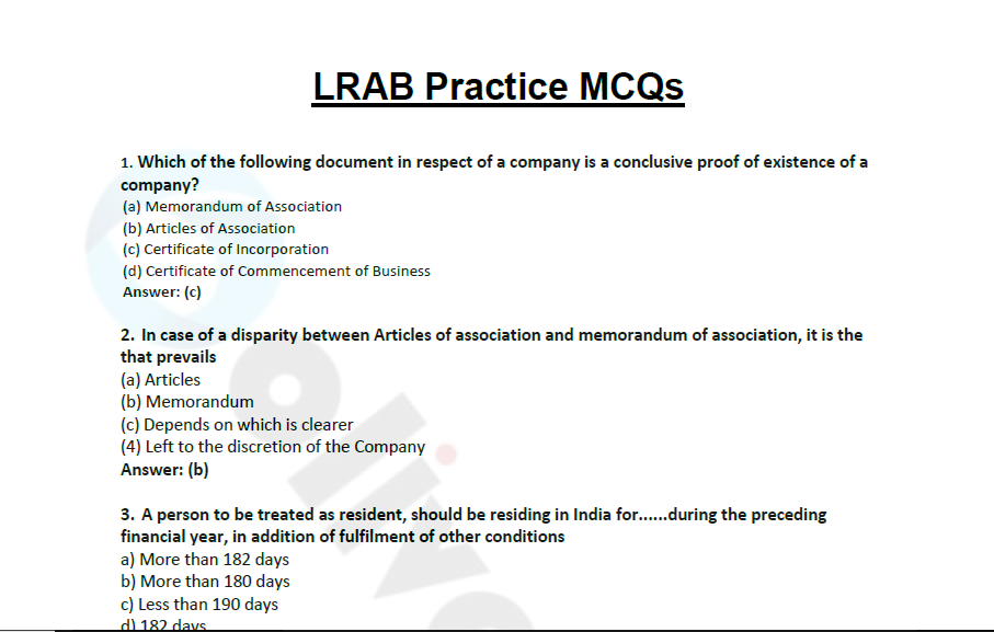 jaiib lrab practice mcqs