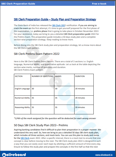 SBI Clerk Preparation Guide