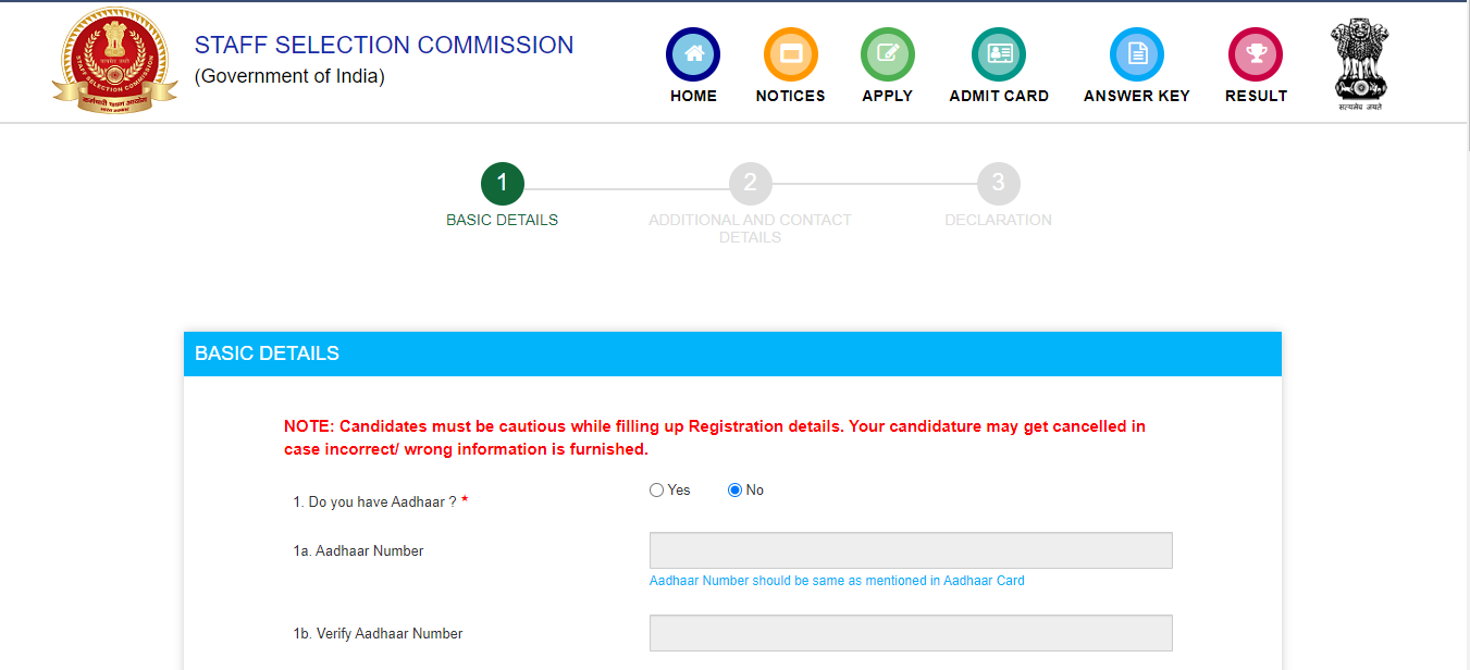 how to fill ssc cgl application form 2022