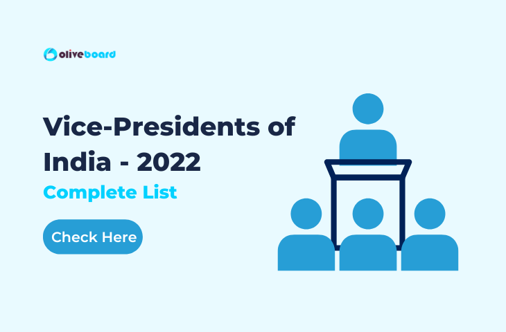 Vice-Presidents of India - 2022 Complete List