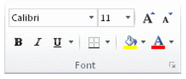 Excel cell border