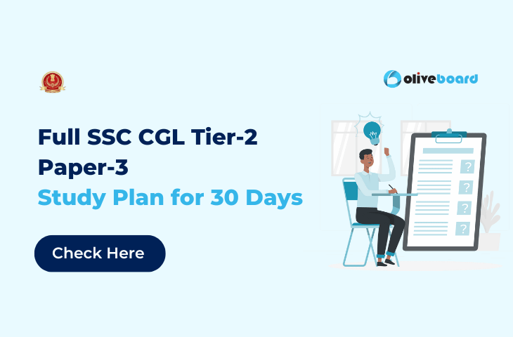 Full SSC CGL Tier-2 Paper-3 Study Plan for 30 days