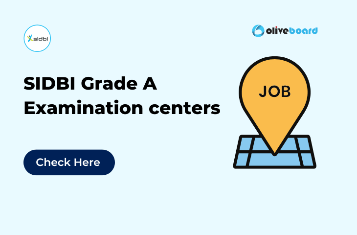 SIDBI Grade A Examination centers