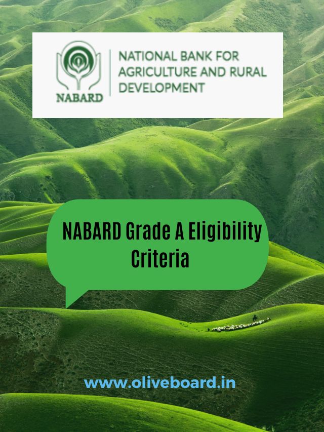 NABARD Grade A Eligibility Criteria