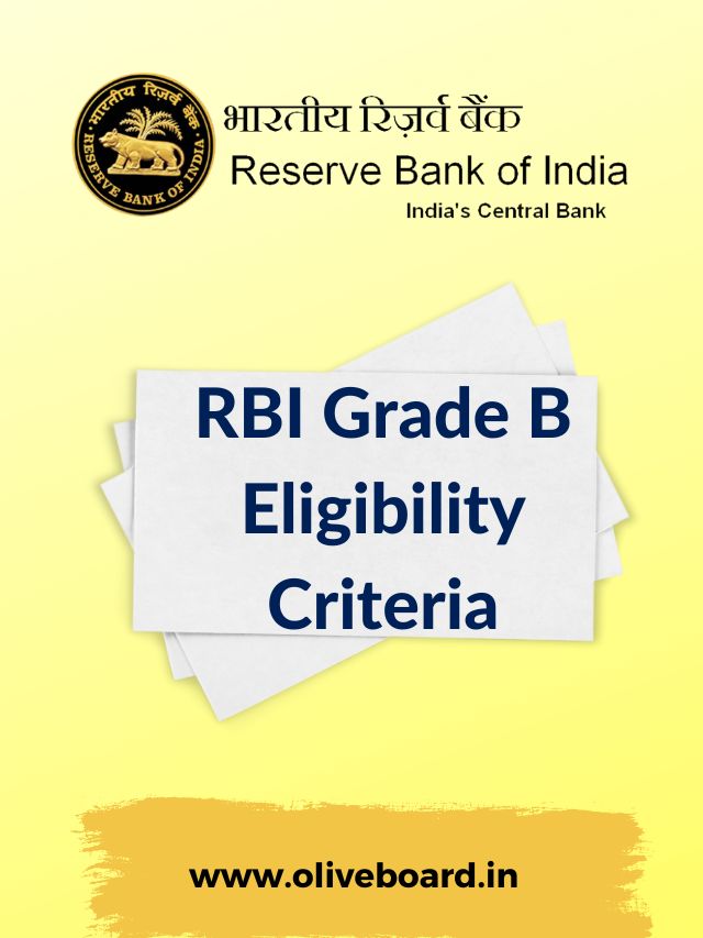 RBI Grade B Eligibility Criteria