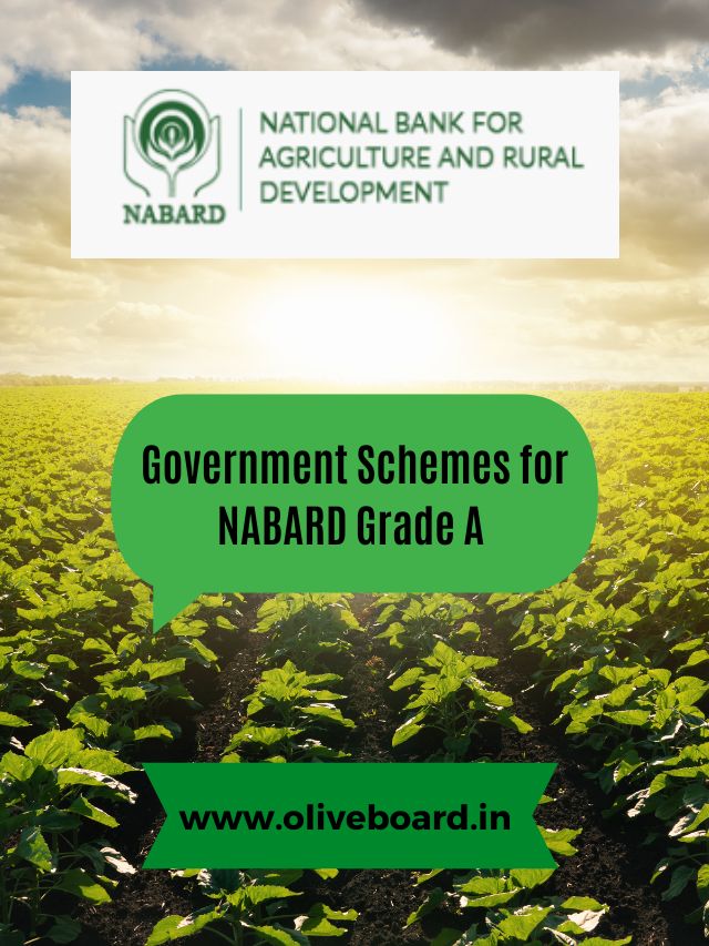 Government Schemes for NABARD Grade A 2023