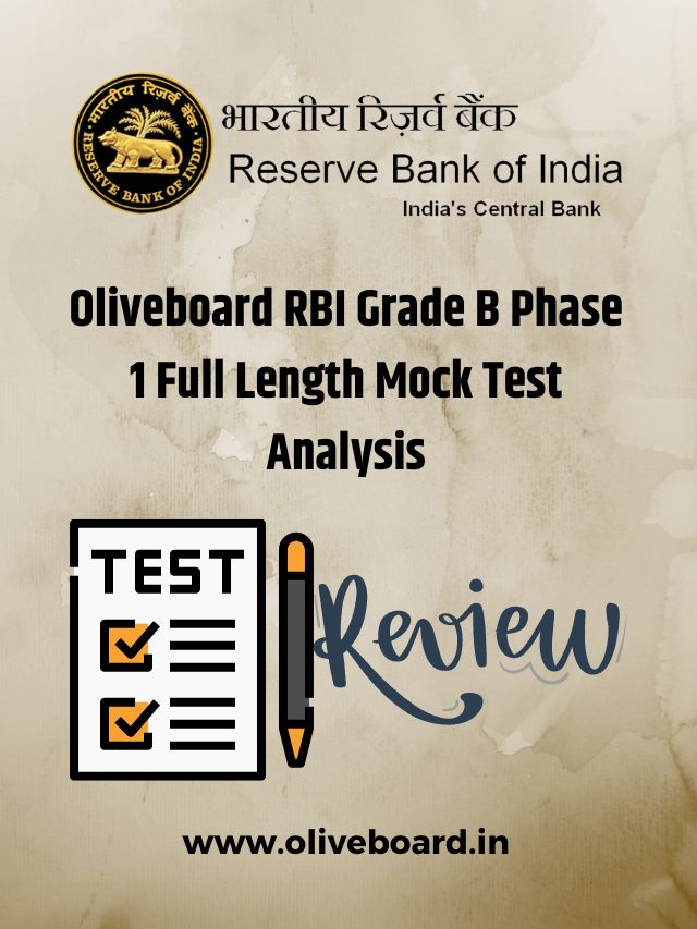 Oliveboard RBI Grade B Phase 1 Full Length Mock Test Analysis Here