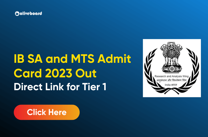 IB SA and MTS Admit Card 2023
