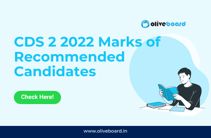 CDS 2 2022 Marks of Recommended Candidates