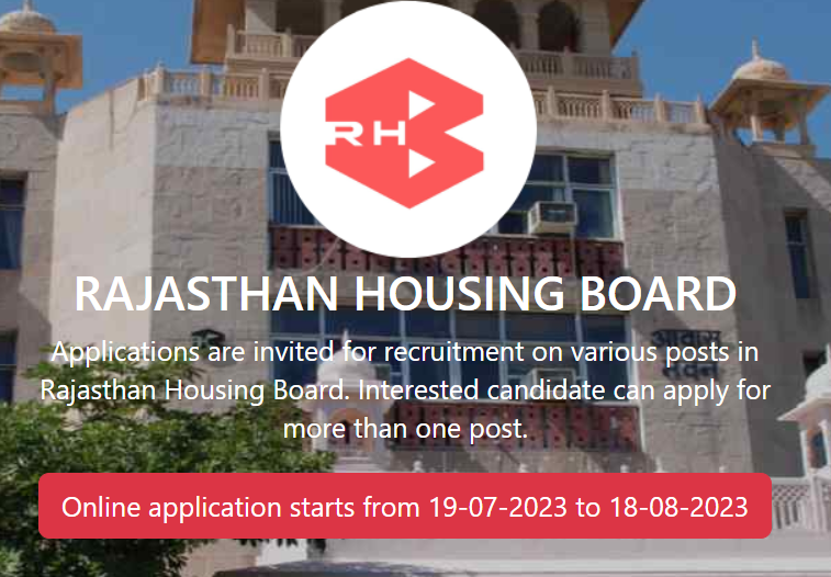 Rajasthan Housing Board Recruitment 2023