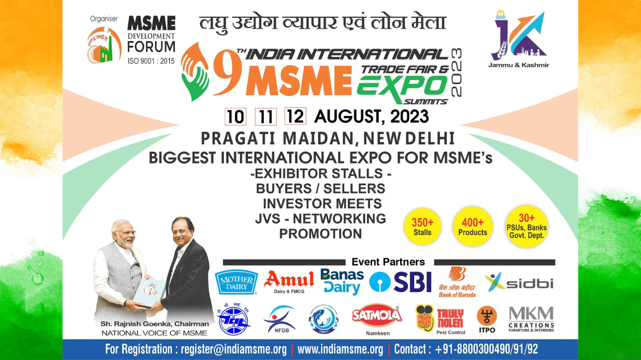 9th India International MSME Expo & Summit 2023 Inaugurated