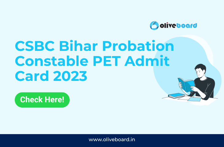 CSBC Bihar Probation Constable PET Admit Card 2023