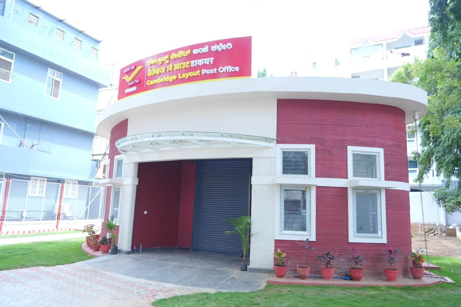 India's First 3D Printed Post Office (Front) in Bengaluru