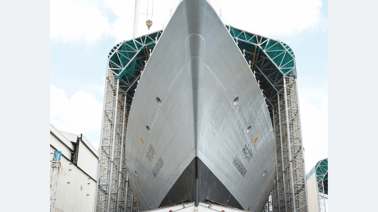 Launch of Mahendragiri, the Last Project 17A Frigate
