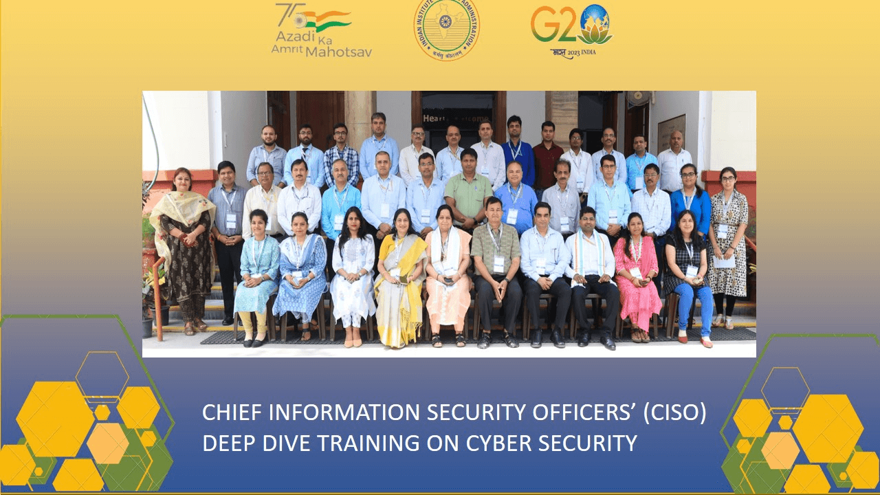 NeGD Organises 39th CISO Deep Dive Training Programme Under Cyber Surakshit Bharat Initiative