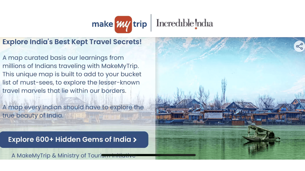 Unveiling India's Hidden Marvels: MakeMyTrip's Carefully Curated Selections for Traveller’s Map of India