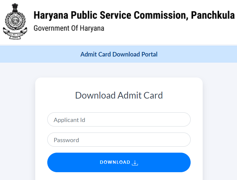 HPSC HCS Mains Admit Card 2023