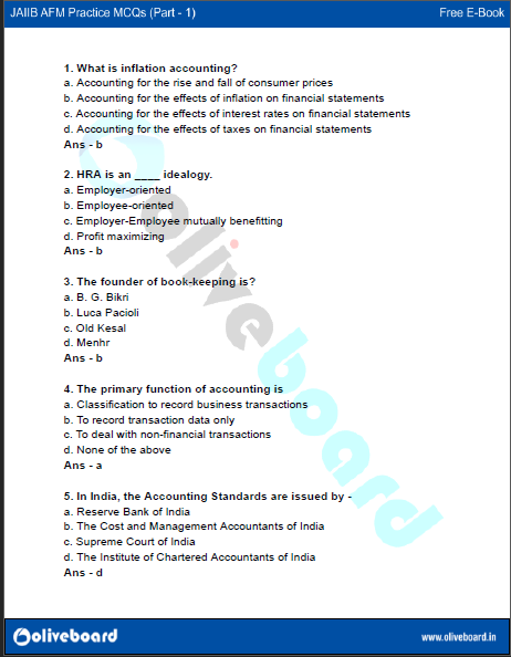 JAIIB AFM Practice MCQs