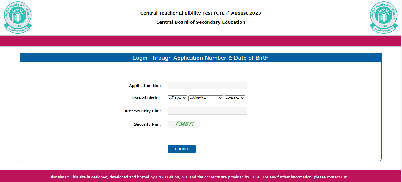 CTET Admit Card 2023