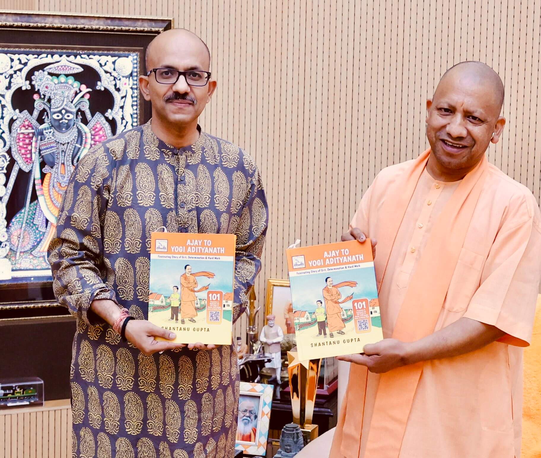 Author Shantanu Gupta Launches his New Graphic Novel ‘Ajay to Yogi Adityanath’ on UP CM’s 51st Birthday