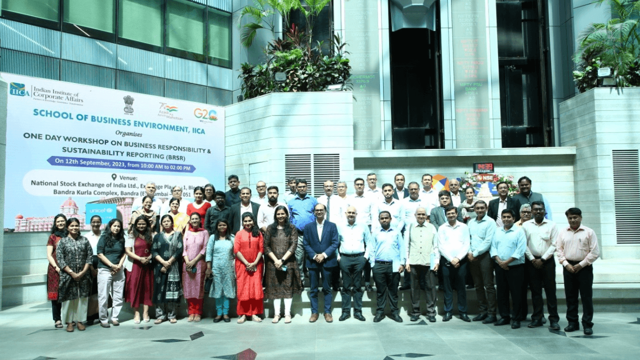 IICA Organizes Workshop on Business Responsibility and Sustainability Reporting (BRSR)