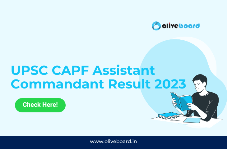 UPSC CAPF Assistant Commandant Result 2023
