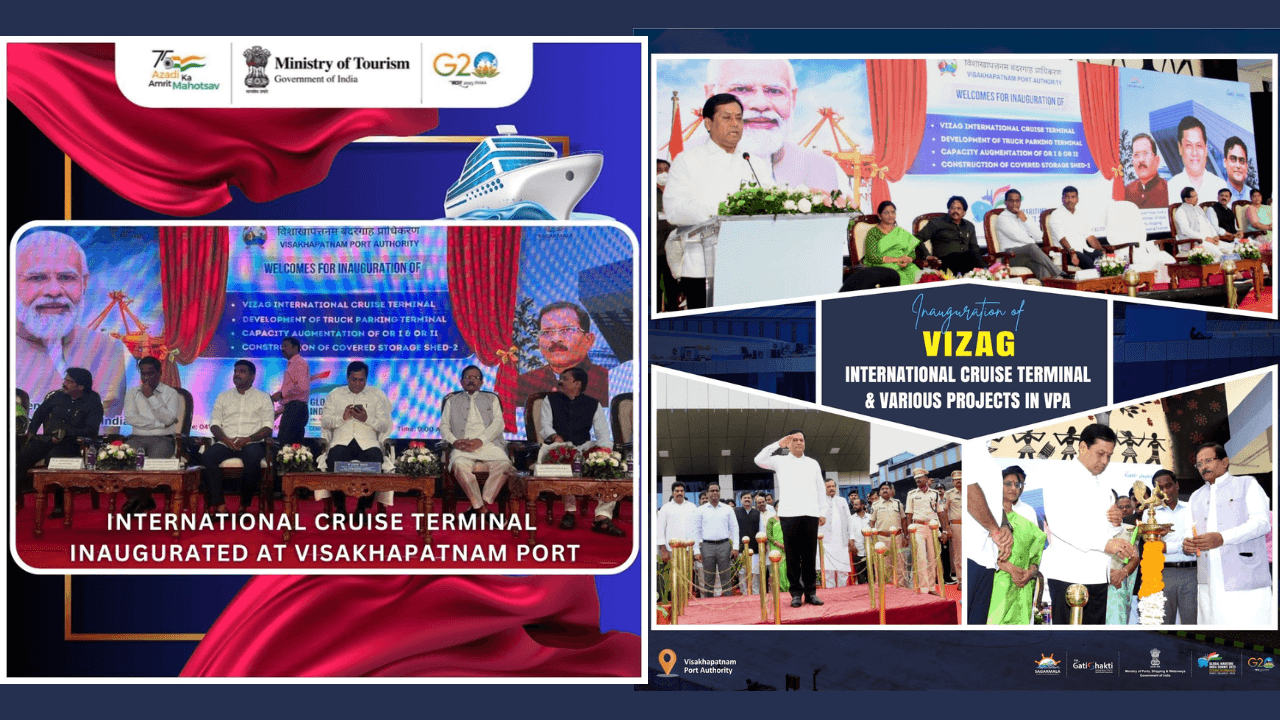 International Cruise Terminal Inaugurated at Visakhapatnam Port