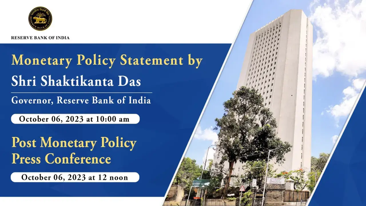 RBI Monetary Policy October 2023 – Repo Rate Unchanged