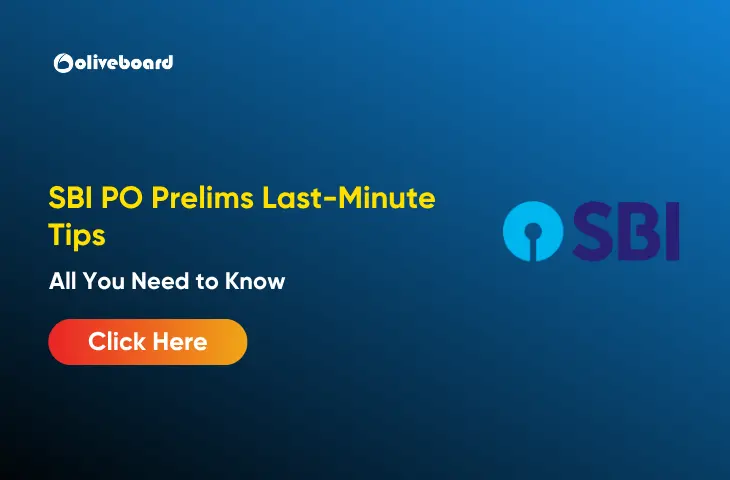 SBI PO Prelims Last-Minute Tips