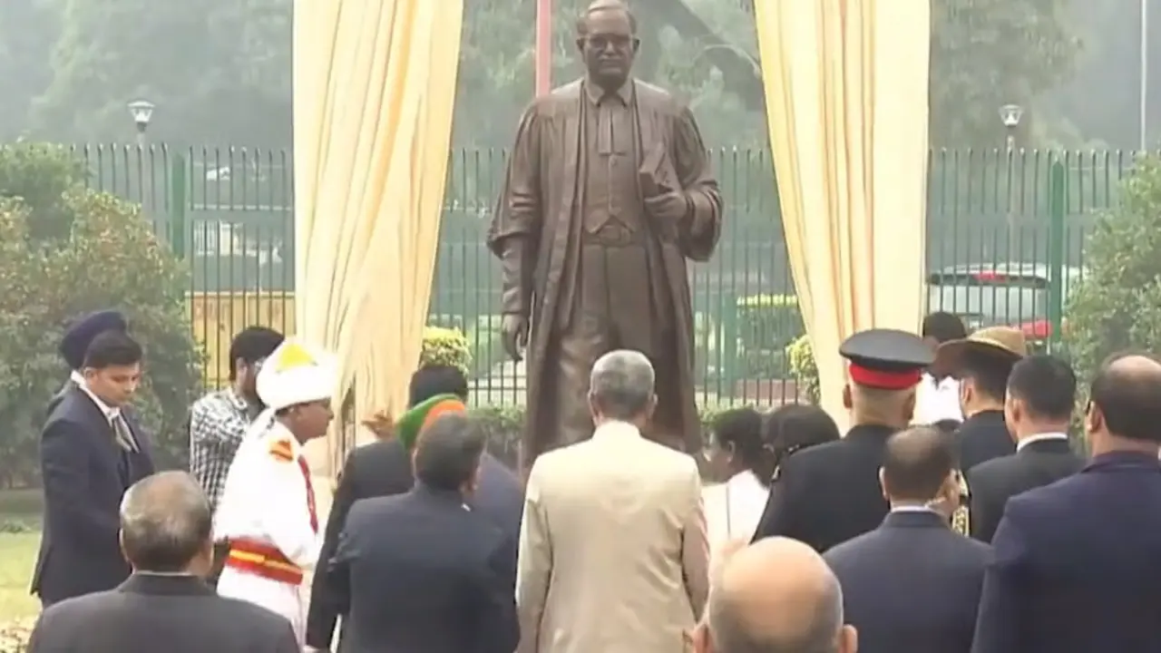 President Murmu Unveils Dr B R Ambedkar S Statue President Murmu Unveils Dr B R Ambedkar S Statue