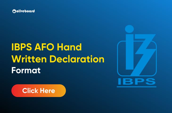 IBPS AFO Hand Written Declaration