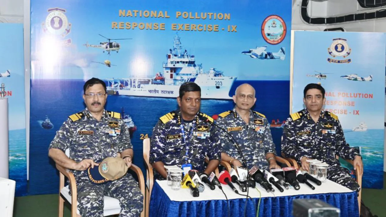 Indian Coast Guard Conducts NATPOLREX-IX off Vadinar, Gujarat