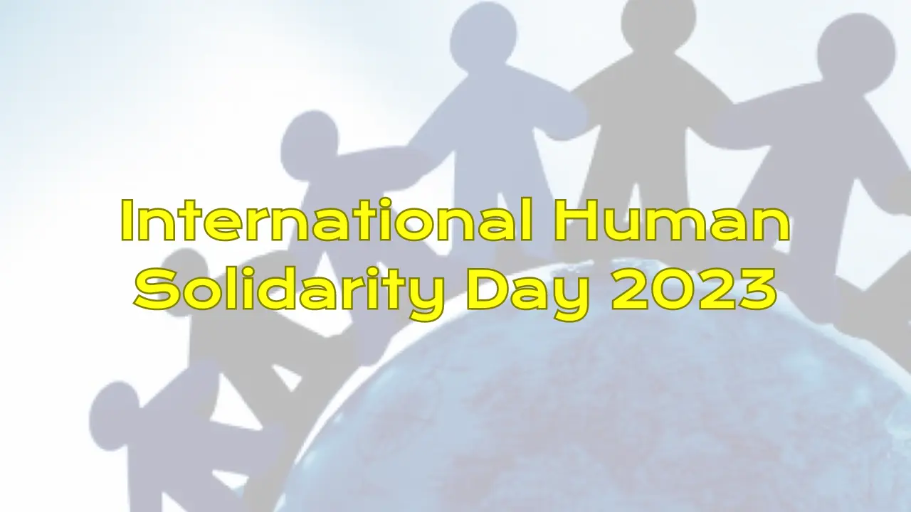 International Human Solidarity Day 2023