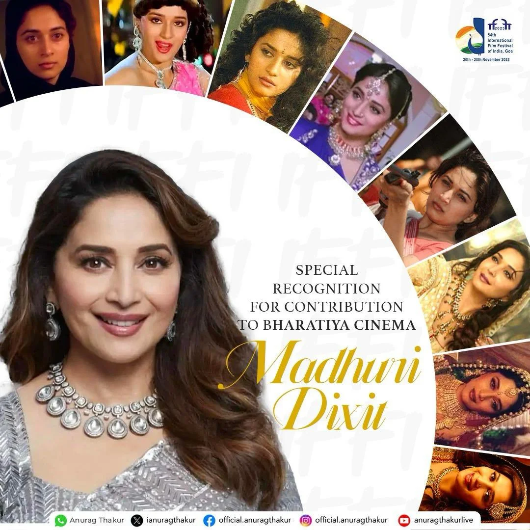 Madhuri Dixit - Special Recognition for Contribution to Bharatiya Cinema