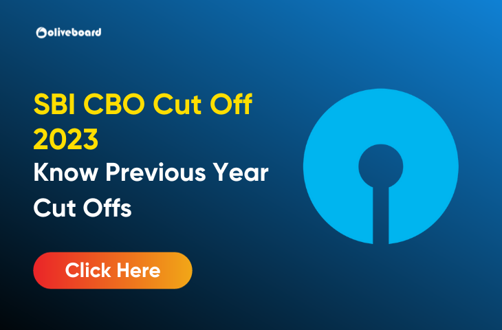SBI CBO Cut Off 2023