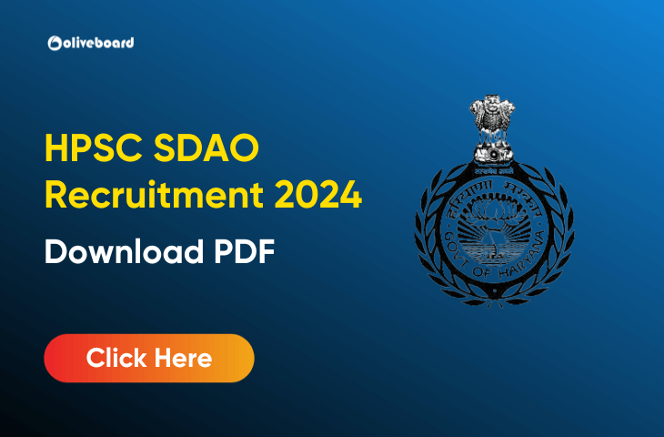 HPSC SDAO Recruitment 2024