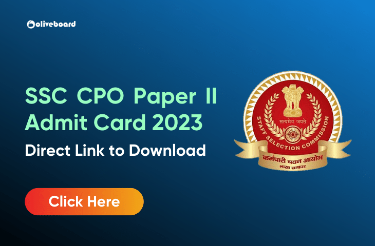 SSC CPO Paper II Admit Card 2023