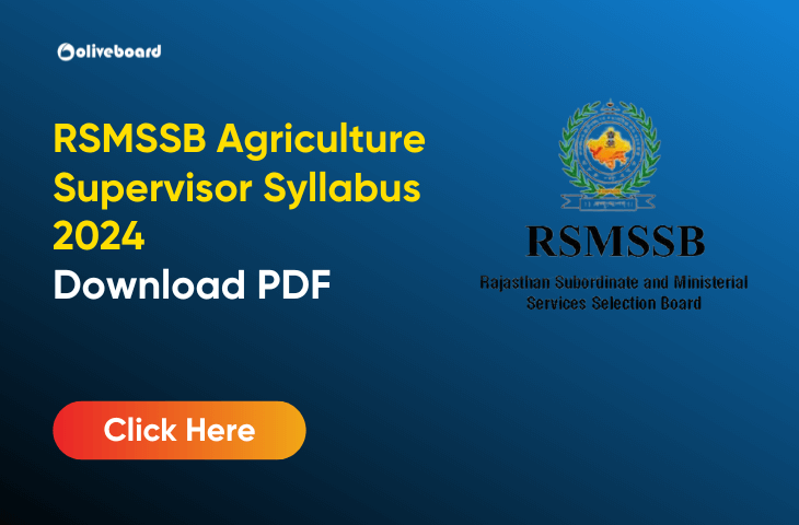 RSMSSB Agriculture Supervisor Syllabus 2024