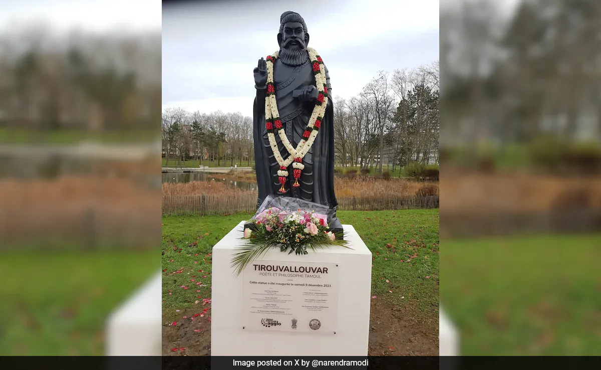Thiruvalluvar Statue Unveiled in France, Strengthening Cultural Ties