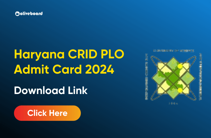 Haryana CRID PLO Admit Card 2024