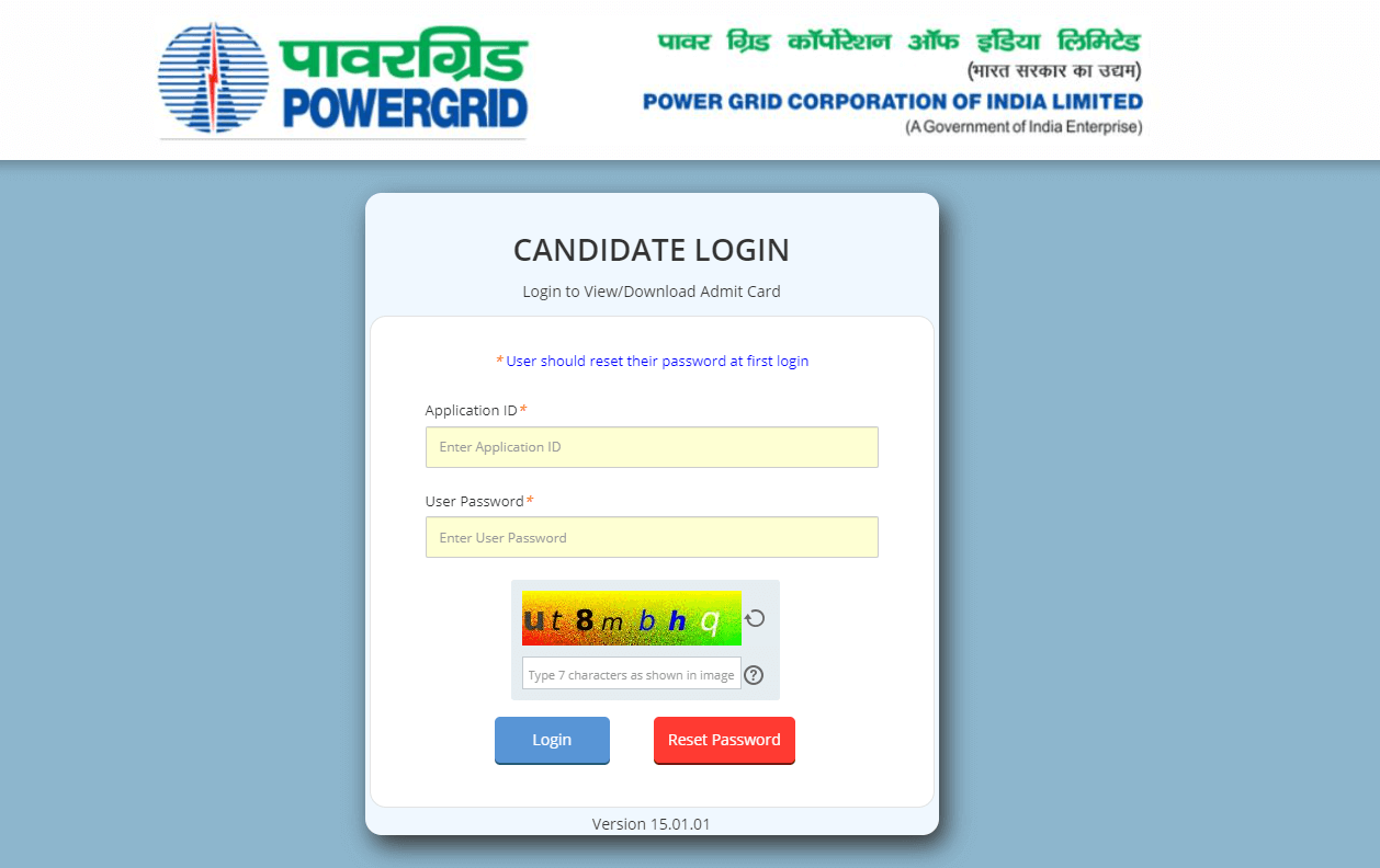 PGCIL JTT Admit Card 2024